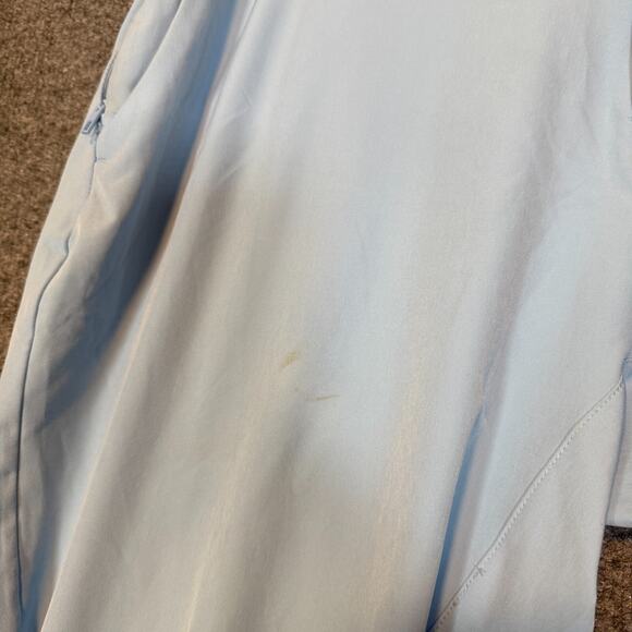 Fabletics Pants Mens 40x30 Blue Performance Stretch Golf Chino Tapered Flaw - Picture 7 of 15